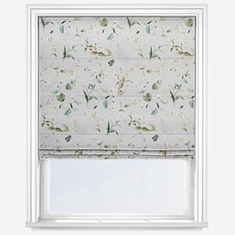 Sophie Allport Wild Floral Soft Green Roman Blind