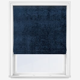 Touched By Design Boucle Royale Navy Blue Roman Blind