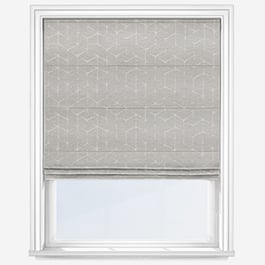 Touched By Design Kemi Hex Silver Grey Roman Blind