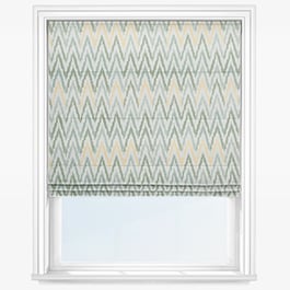 Touched By Design Peak Sage Green Roman Blind