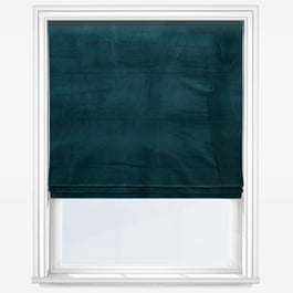 Touched By Design Verona Teal Roman Blind