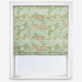 William Morris At Home Larkspur Nettle Roman Blind