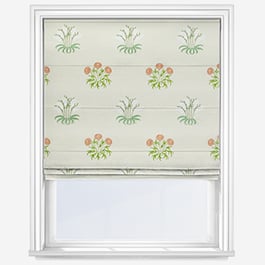 William Morris At Home Lily Flower Embroidery Nettle Roman Blind