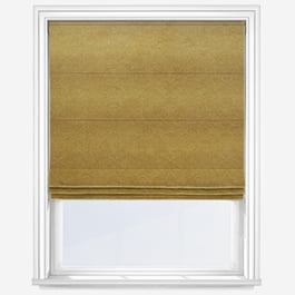 William Morris At Home Lodden Embroidery Ochre Roman Blind