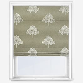 William Morris At Home Marigold Tree Embroidery Nettle Roman Blind