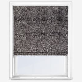 William Morris At Home Marigold Velvet Charcoal Roman Blind