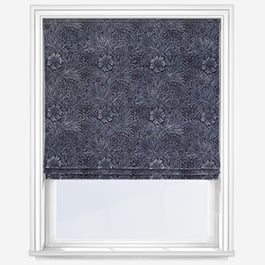 William Morris At Home Marigold Velvet Indigo Roman Blind