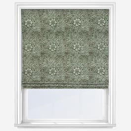 William Morris At Home Marigold Velvet Sage Roman Blind