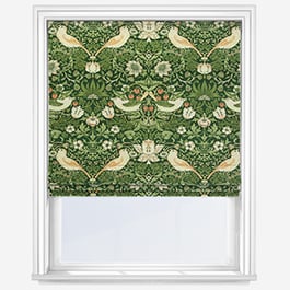 William Morris At Home Strawberry Thief Nettle Roman Blind