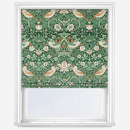 William Morris At Home Strawberry Thief Velvet Nettle Roman Blind