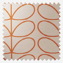 Orla Kiely Woven Linear Stem Orange Curtain