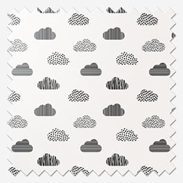 Sonova Studio Doodle Clouds Monochrome Roman Blind