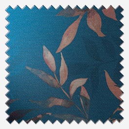 Sonova Studio Kaleidoscope Leaves Blue Rust Lamp Shade