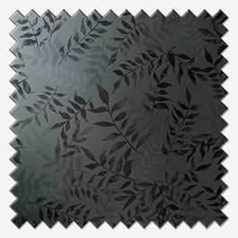 Sonova Studio Kaleidoscope Leaves Charcoal Roman Blind