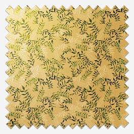 Sonova Studio Kaleidoscope Leaves Ochre Roman Blind