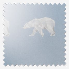 Touched By Design Polar Bear Blue Curtain