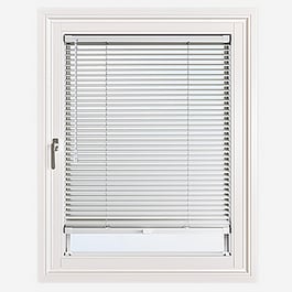 Pure White Easy Stick Wooden Blind