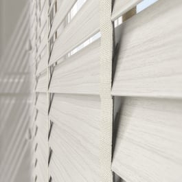 Aspect Country White with Light Cream Tapes Faux Wood Venetian Blind
