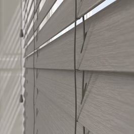Aspect Graphite Grey Faux Wood Venetian Blind