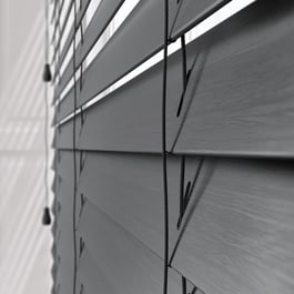 Aspect Raven Black Faux Wood Venetian Blind