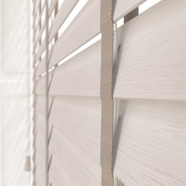 Hikari Bamboo Brushed Oyster with Clay Tapes Wooden Venetian Blind