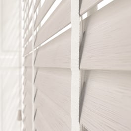 Hikari Bamboo Brushed Oyster with White Tapes Wooden Venetian Blind
