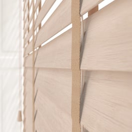 Hikari Bamboo Palm with Mocha Tapes Wooden Venetian Blind