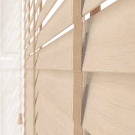 Hikari Bamboo Sandstone with Mocha Tapes Wooden Venetian Blind