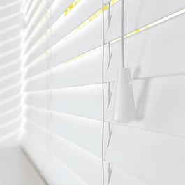 Dalby Bamboo Capella White Wooden Venetian Blind