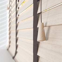 Dalby Bamboo Cordia Natural with Coffee tapes Wooden Venetian Blind