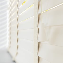 Dalby Pearl with Barley Tapes Wooden Venetian Blind