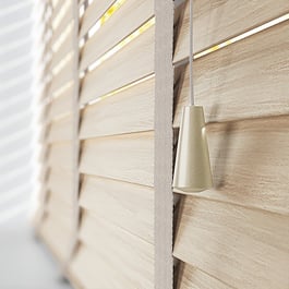 Dalby Weathered Oak with Mist Tapes Wooden Venetian Blind