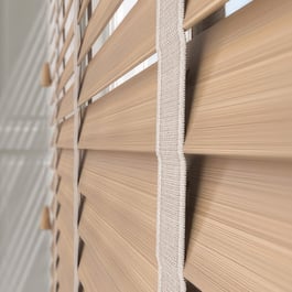 Opulence Bamboo Scandi Oak with Idylic Tapes Wooden Venetian Blind
