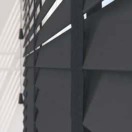 Opulence Bamboo Armour Grey with Mystery Tapes Wooden Venetian Blind