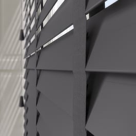Opulence Bamboo Cinder with Anthracite Tapes Wooden Venetian Blind