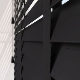 Opulence Bamboo Jet with Black Tapes Wooden Venetian Blind