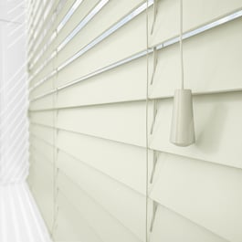 Plass Classic Cream Faux Wood Venetian Blind