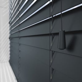 Premier Anthracite Wooden Venetian Blind