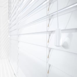 Premier Piano Gloss White Wooden Venetian Blind