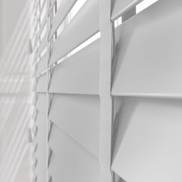 WoodLux French Grey with Tapes Faux Wood Venetian Blind