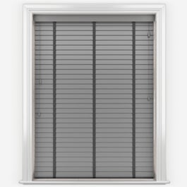 Aspect Cool Grey with Medium Grey Tapes Faux Wood Venetian Blind