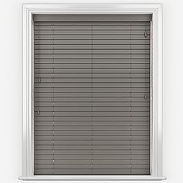 Aspect Graphite Grey Faux Wood Venetian Blind