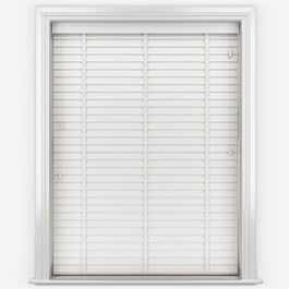 Aspect Snow White with Super White Tapes Faux Wood Venetian Blind