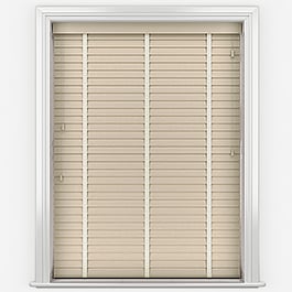 Aspect White Oak With Light Cream Tapes Faux Wood Venetian Blind