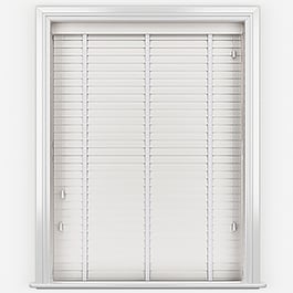 Hikari Bamboo Brushed Snow with Super White Tapes Wooden Venetian Blind