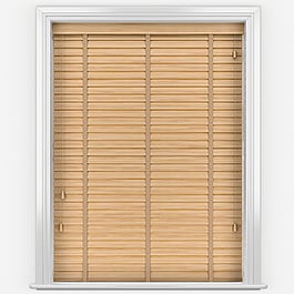 Hikari Bamboo Natural with Mocha Tapes Wooden Venetian Blind