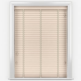 Hikari Bamboo Palm with Alabaster Tapes Wooden Venetian Blind