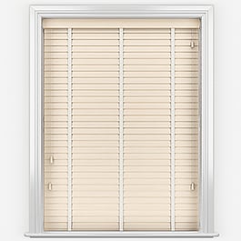 Hikari Bamboo Sandstone with White Tapes Wooden Venetian Blind