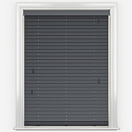 Dalby Bamboo Barsa Dark Grey Wooden Venetian Blind