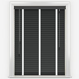 Dalby Bamboo Jarrah Black with Chalk tapes Wooden Venetian Blind